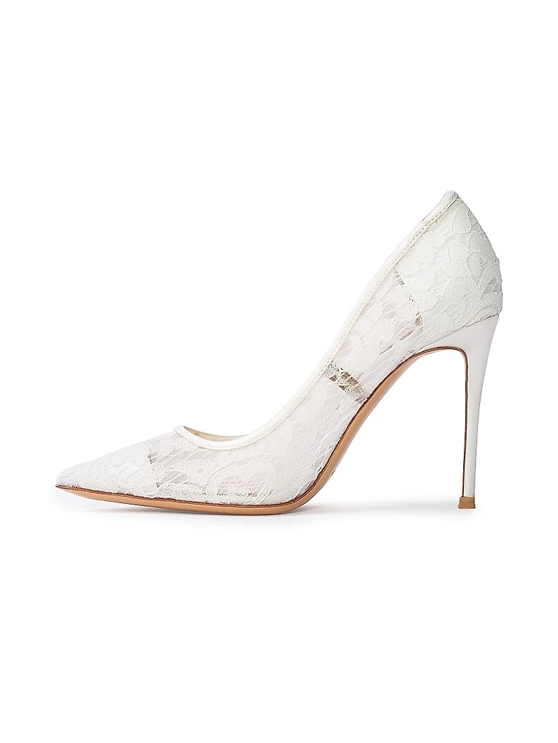 Gia 100MM Lace Pumps