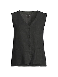 V-Neck Back-Tie Vest