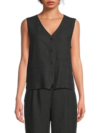 V-Neck Back-Tie Vest