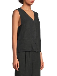 V-Neck Back-Tie Vest