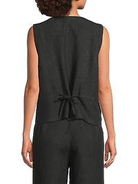 V-Neck Back-Tie Vest