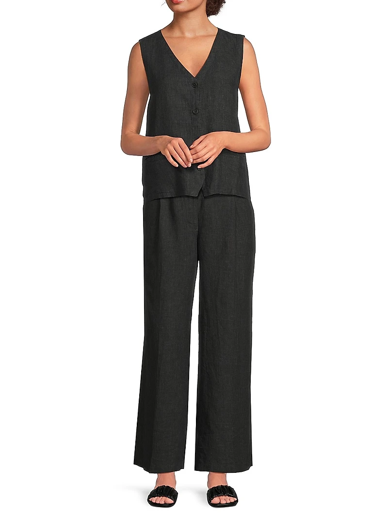 V-Neck Back-Tie Vest