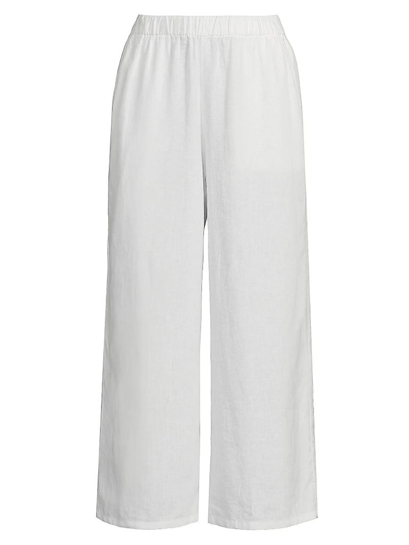 Wide-Leg Cropped Pants