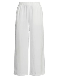 Wide-Leg Cropped Pants