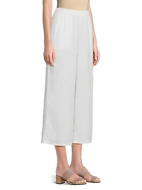 Wide-Leg Cropped Pants