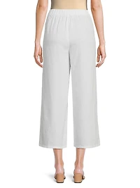Wide-Leg Cropped Pants