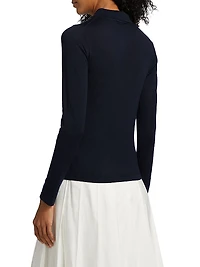 Wool Knit Polo Shirt