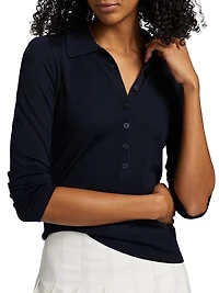 Wool Knit Polo Shirt