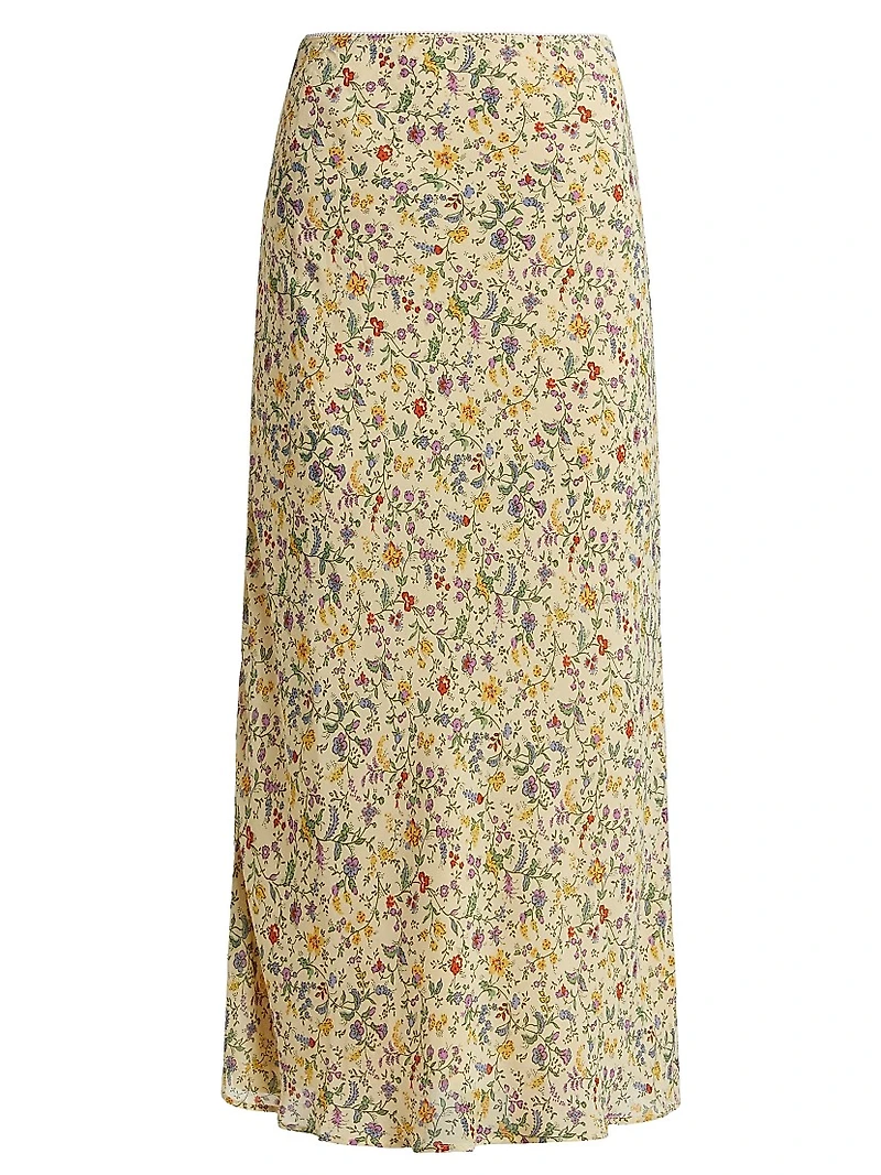Layla Floral Midi-Skirt
