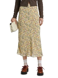 Layla Floral Midi-Skirt