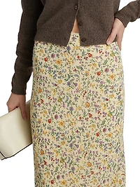Layla Floral Midi-Skirt