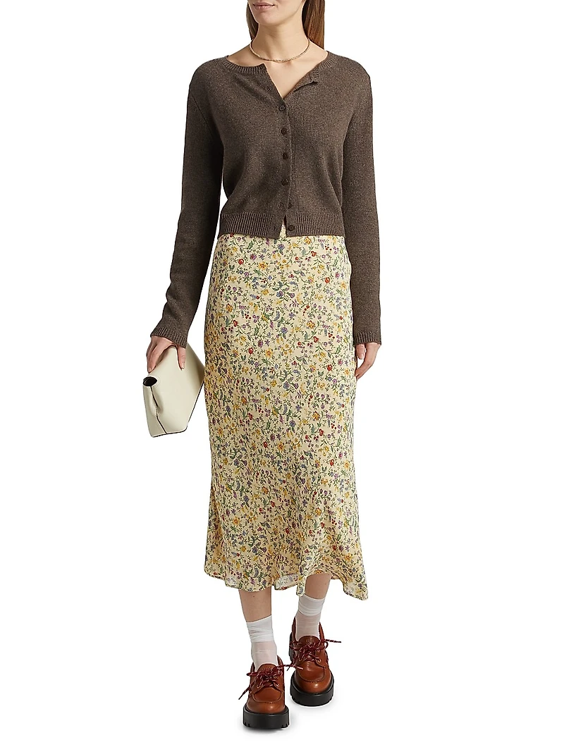 Layla Floral Midi-Skirt