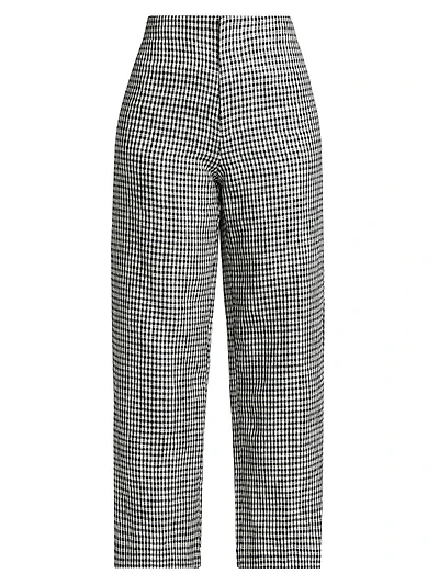 Joni Gingham Linen Crop Pants