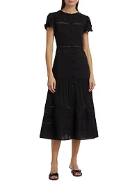 Zebrina Tiered Midi-Dress
