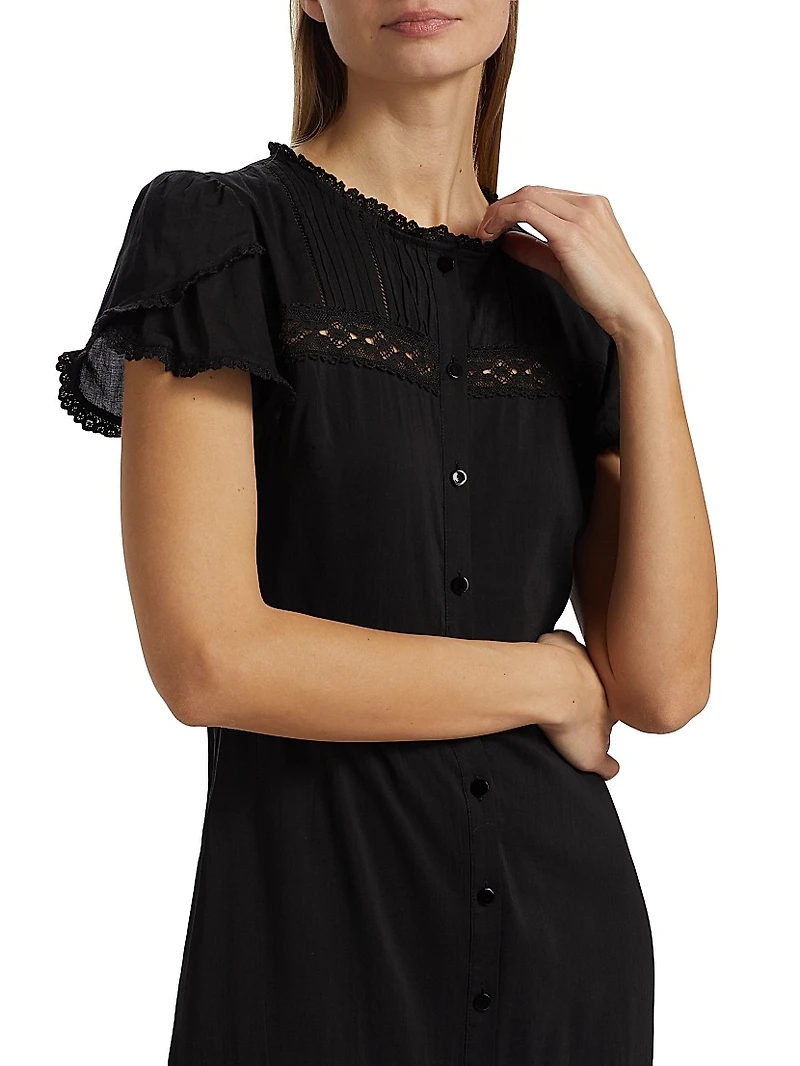 Zebrina Tiered Midi-Dress