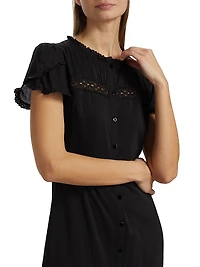 Zebrina Tiered Midi-Dress