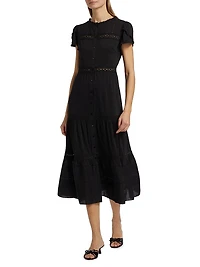 Zebrina Tiered Midi-Dress