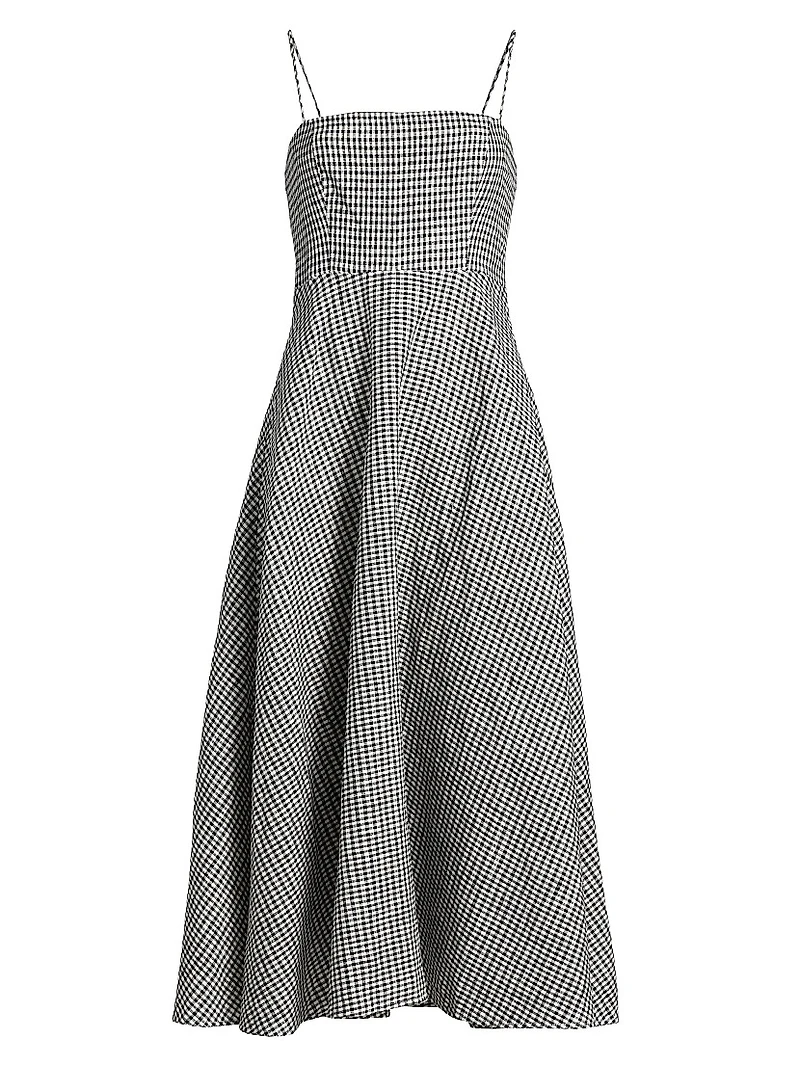 Monette Linen Midi-Dress