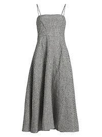 Monette Linen Midi-Dress