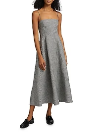 Monette Linen Midi-Dress
