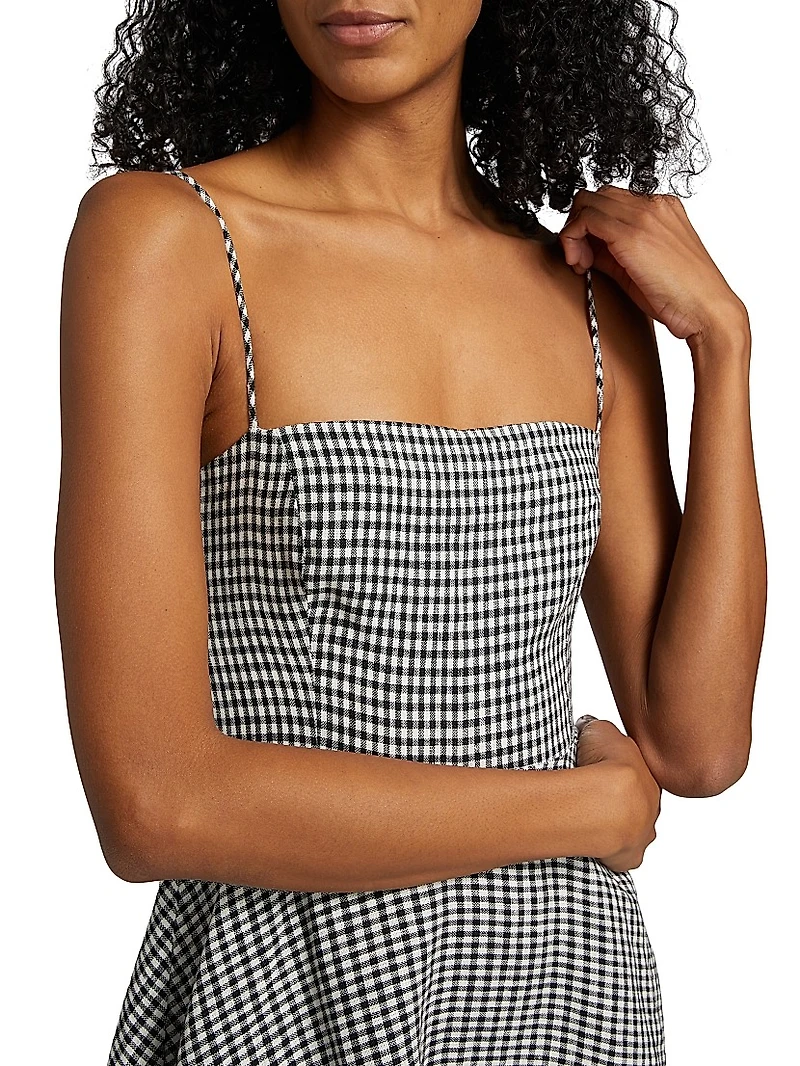 Monette Linen Midi-Dress