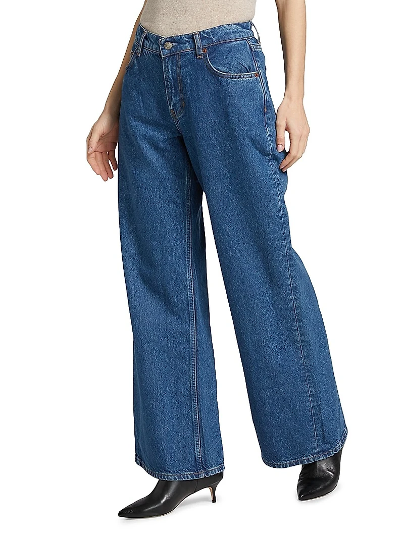 Cary Low-Rise Slouchy Wide-Leg Jeans