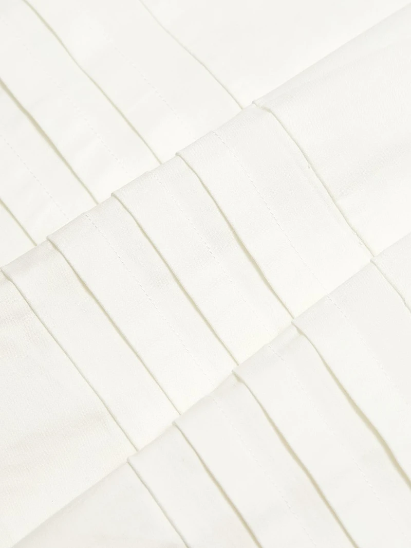 Everlyn Stretch Cotton Poplin Midi-Dress