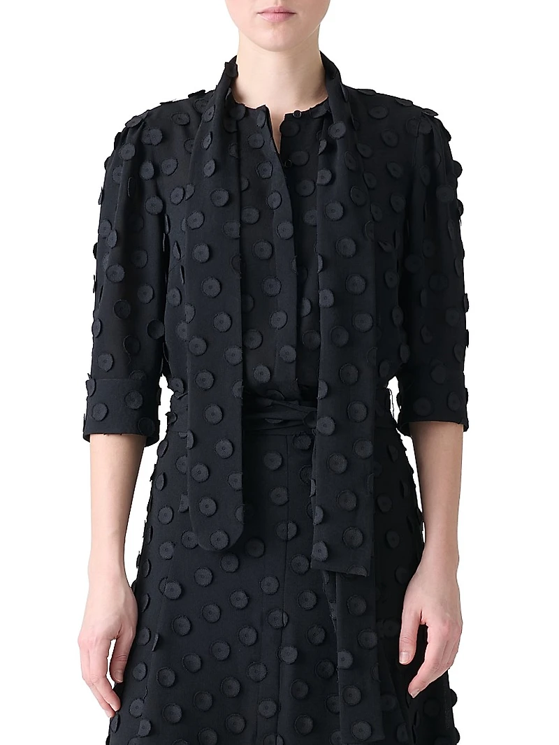 Boho 3D Polka Dot Blouse