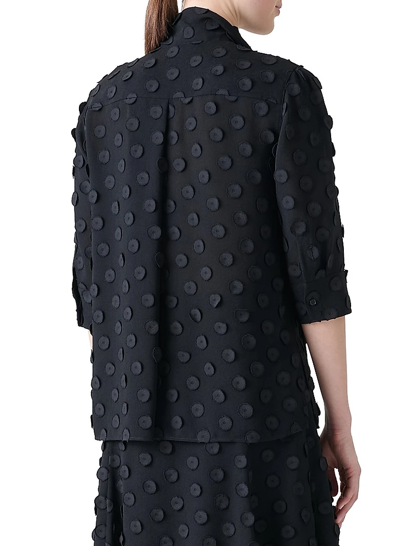 Boho 3D Polka Dot Blouse