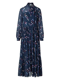 Polka Dot Print Midi-Dress