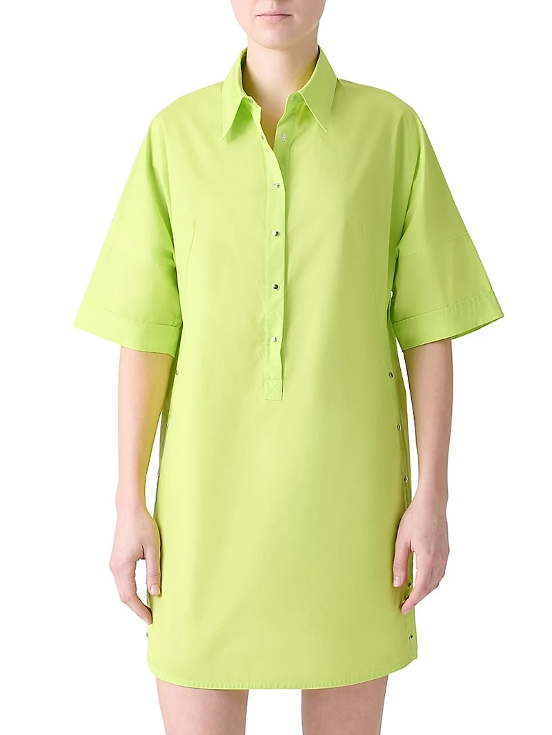 Poplin Cotton Tunic Shirtdress