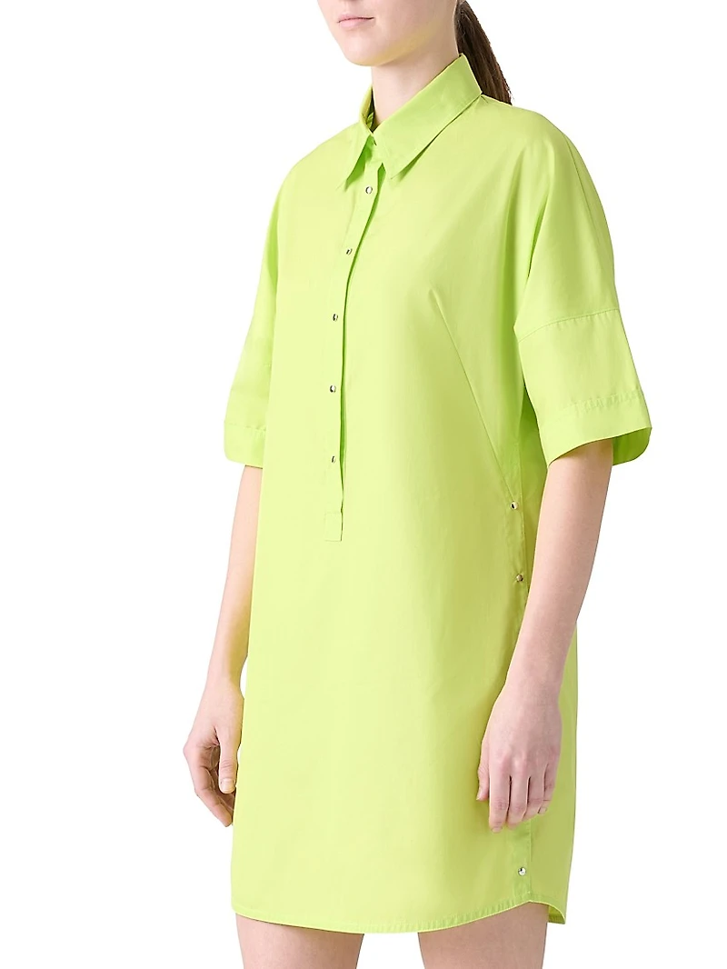 Poplin Cotton Tunic Shirtdress