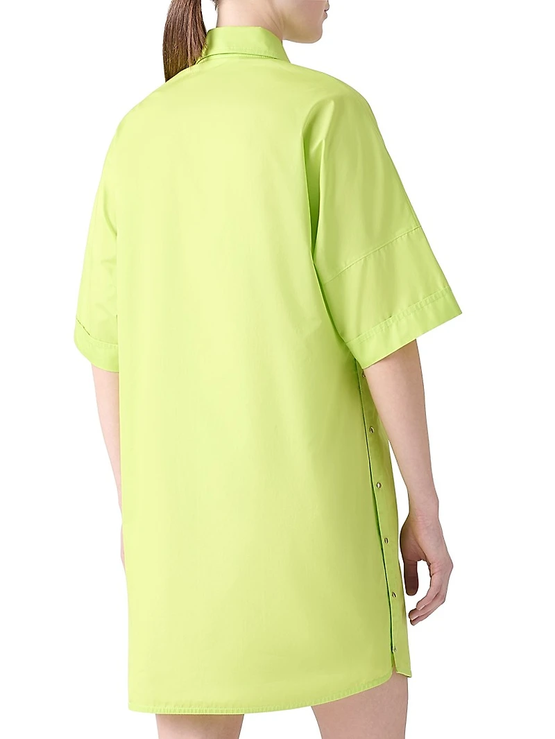 Poplin Cotton Tunic Shirtdress