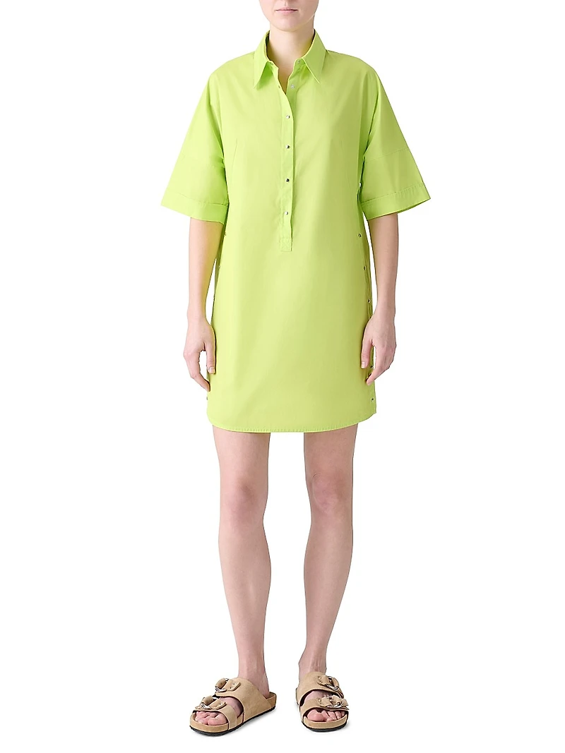 Poplin Cotton Tunic Shirtdress