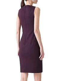 Sleeveless Jersey Knee-Length Dress
