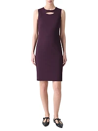 Sleeveless Jersey Knee-Length Dress
