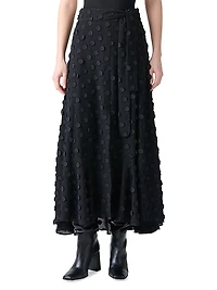 Boho 3D Polka Dot Midi-Skirt