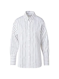 Stripe Poplin Cotton Shirt