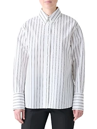 Stripe Poplin Cotton Shirt