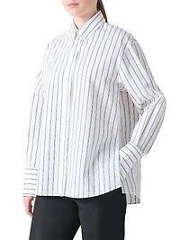 Stripe Poplin Cotton Shirt