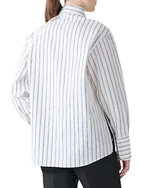 Stripe Poplin Cotton Shirt
