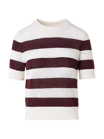 Striped Virgin Wool Knit Sweater