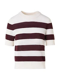 Striped Virgin Wool Knit Sweater