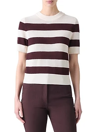 Striped Virgin Wool Knit Sweater
