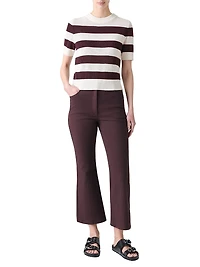 Striped Virgin Wool Knit Sweater