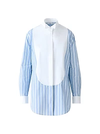 Striped Button-Front Tunic