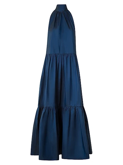 Boho Taffeta Maxi Dress