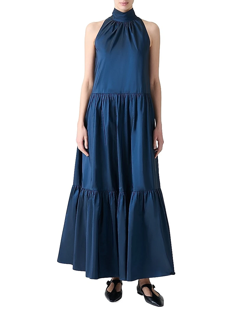 Boho Taffeta Maxi Dress