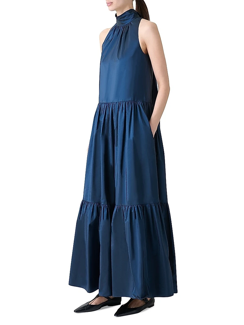 Boho Taffeta Maxi Dress