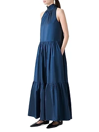 Boho Taffeta Maxi Dress
